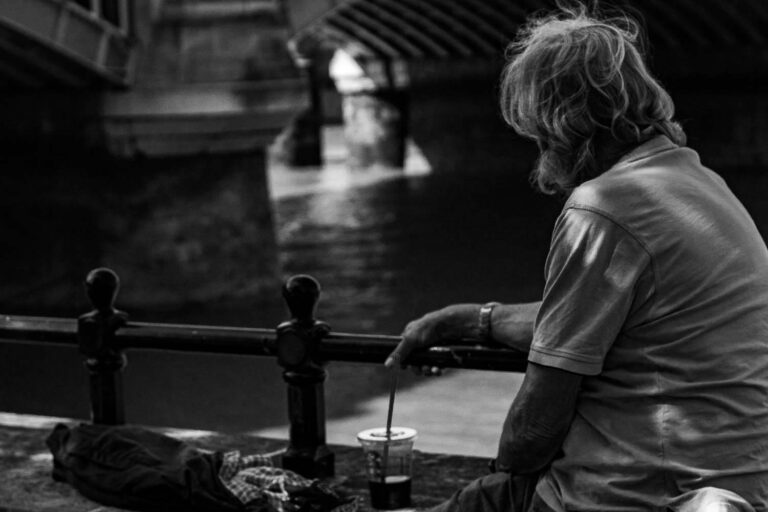 Think About it London Bridge UK Street Photography